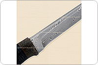 Нож Н14-Тифлис  наборная кожа, контрастный дамаск, текстолит : фото 4