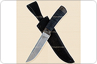 Нож Н14-Тифлис  наборная кожа, контрастный дамаск, текстолит : фото 5