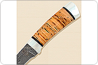 Нож Н14-Тифлис  береста, нержавеющий дамаск, алюминий : фото 3