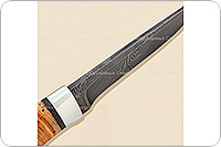 Нож Н14-Тифлис  береста, нержавеющий дамаск, алюминий : фото 4