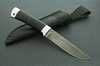 Нож Н14-Тифлис  наборная кожа, нержавеющий дамаск, алюминий : фото 9