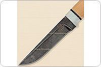 Нож Н14-Тифлис  орех, нержавеющий дамаск, алюминий : фото 3