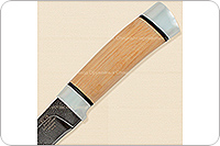 Нож Н14-Тифлис  орех, нержавеющий дамаск, алюминий : фото 4