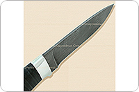 Нож Н15 Царевич наборная кожа, нержавеющий дамаск, алюминий : фото 5