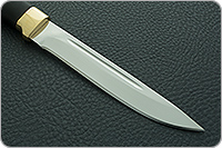 Нож Н58 Сталкер граб (черное дерево), эи-107, латунь покрытая золотом : фото 4