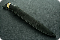 Нож Н58 Сталкер граб (черное дерево), эи-107, латунь покрытая золотом : фото 10