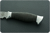 Нож НР21 Рыболов наборная кожа, контрастный дамаск, алюминий : фото 6