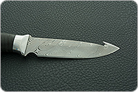 Нож НР21 Рыболов наборная кожа, контрастный дамаск, алюминий : фото 7