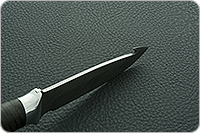 Нож НР21 Рыболов наборная кожа, контрастный дамаск, алюминий : фото 8