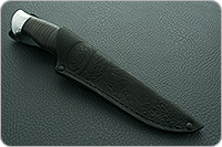 Нож НР21 Рыболов наборная кожа, контрастный дамаск, алюминий : фото 10