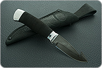 Нож НР21 Рыболов микропористая резина, черный дамаск, алюминий : фото 9