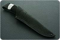 Нож НР21 Рыболов микропористая резина, черный дамаск, алюминий : фото 10