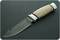 Нож НР21А Рыбак орех, нержавеющий дамаск, алюминий : фото 2