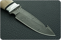 Нож НР21А Рыбак орех, нержавеющий дамаск, алюминий : фото 4