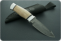 Нож НР21А Рыбак орех, нержавеющий дамаск, алюминий : фото 9