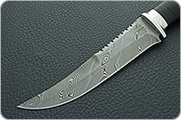 Нож Н69 Морской наборная кожа, контрастный дамаск, алюминий : фото 3