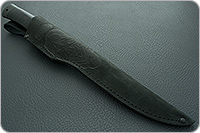 Н76 Бурят наборная кожа, черный дамаск, текстолит : фото 10