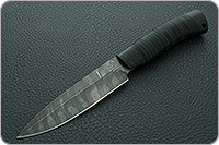 Нож НР3  Гумбольт  (гравировка никель) наборная кожа, черный дамаск, текстолит : фото 2