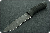 Нож Н6 Александр II микропористая резина, черный дамаск, текстолит : фото 2