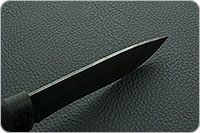 Нож Н6 Александр II микропористая резина, черный дамаск, текстолит : фото 6