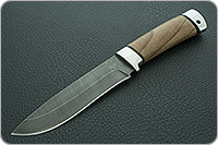 Нож Н6 Александр II орех, черный дамаск, алюминий : фото 2