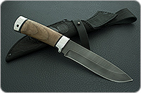 Нож Н6 Александр II орех, черный дамаск, алюминий : фото 9